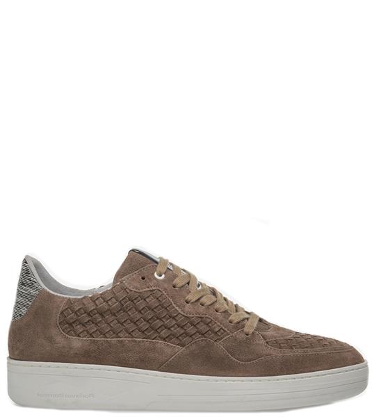 Floris van Bommel Heren Lage sneakers 16265 Taupe - Schoenen.nl